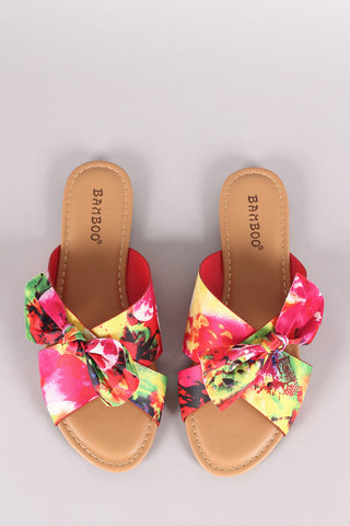 Qupid Embellished Suede Lace Up Flat Sandal