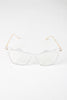 Clear Lense Slight Cat Eye Sunglasses